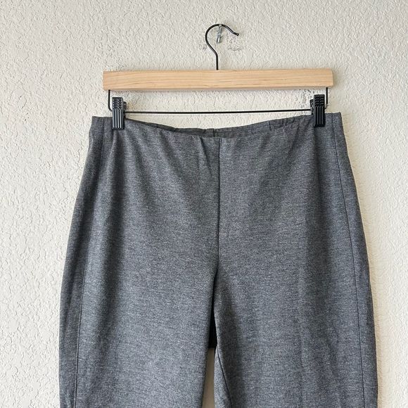 J. JILL Pointe Slim Leg Pants Slit Ankle Pull On in Grey - Picture 2 of 10